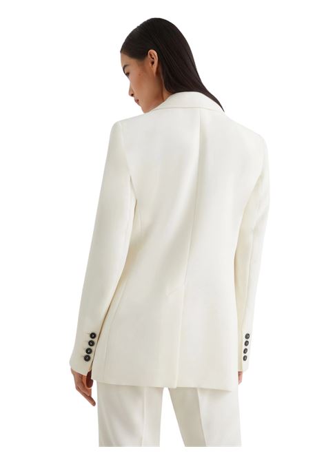 Giacca monopetto in envers satin - BIANCO LANA Marella articolo 365 | KELLY001